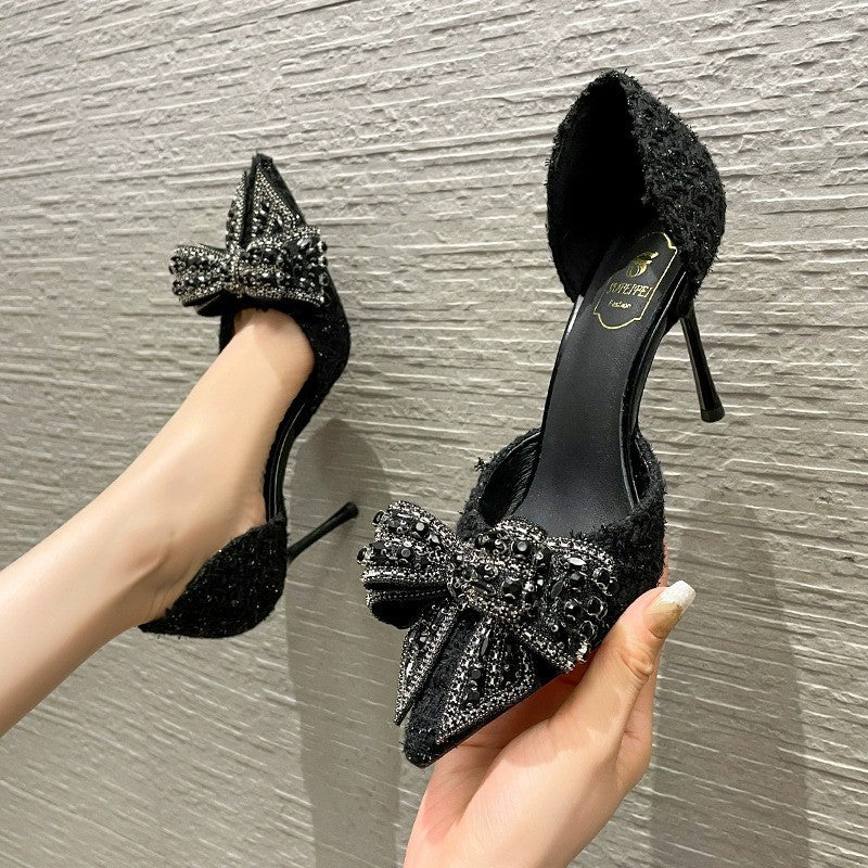 Fashion Black High Heels For Women - Stormyjay