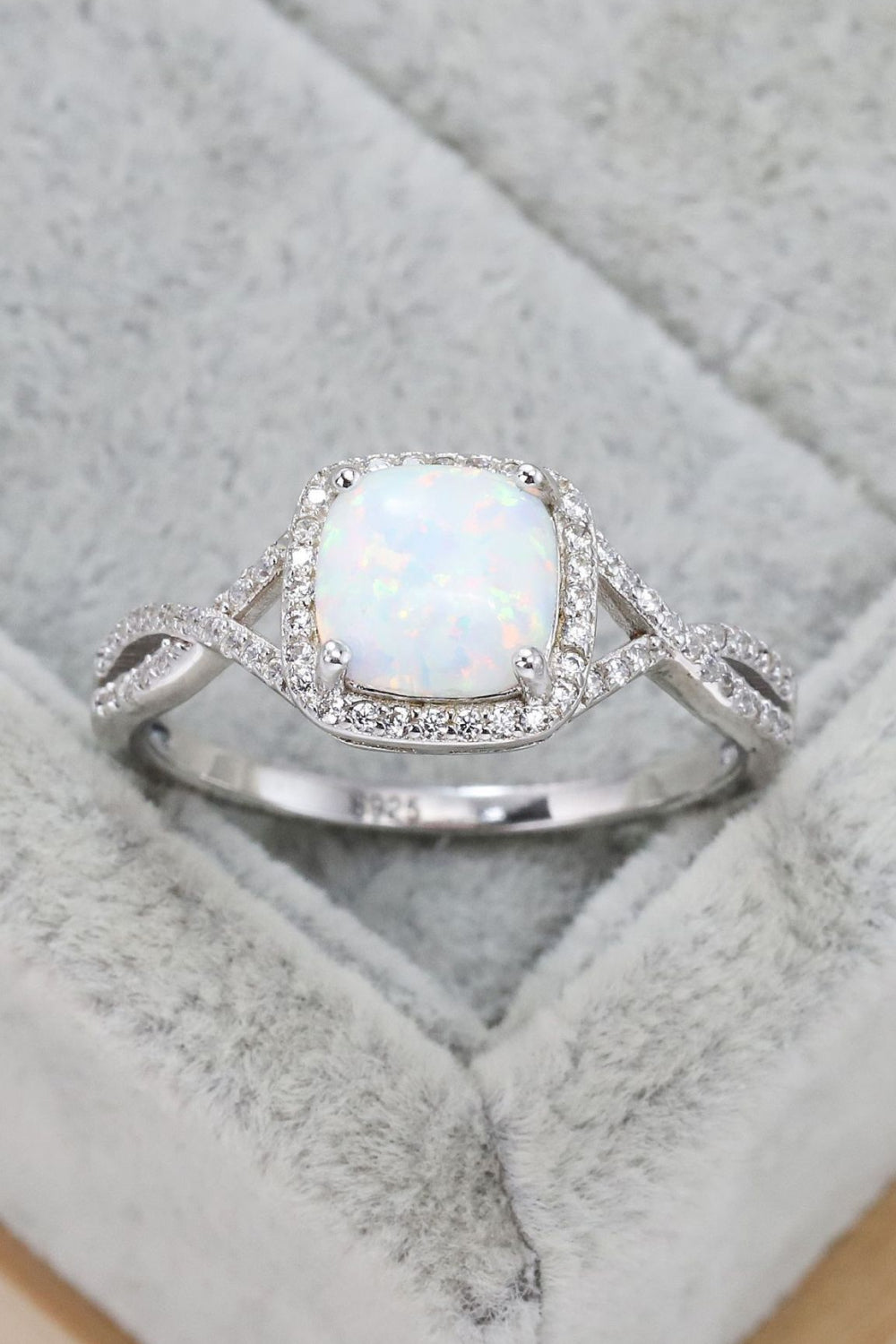 Opal Contrast Crisscross Ring - Stormyjay