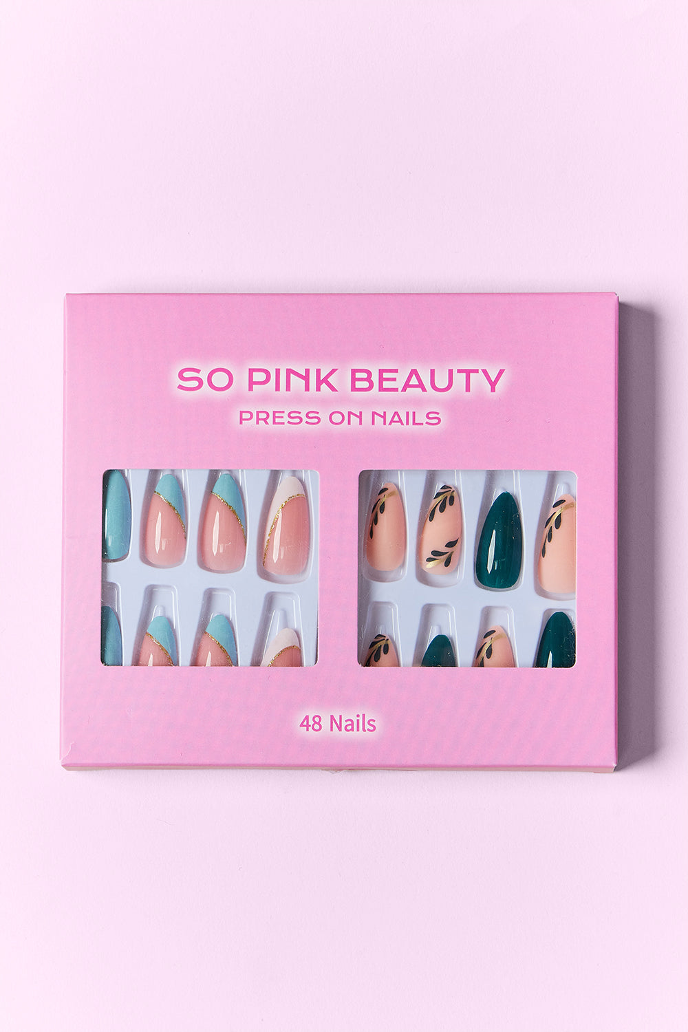 SO PINK BEAUTY Press On Nails 2 Packs - Stormyjay