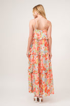 And The Why Floral Ruffled Tiered Maxi Cami Dress - Stormyjay