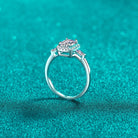 1 Carat Moissanite 925 Sterling Silver Ring - Stormyjay