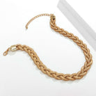 Braided Snakebone Chain Trendy Metal Minimalist Necklace HEDTT5D5TM - Stormyjay