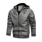 Men's Jacket Spot Hooded Multi-pocket Leather Jacket Men - Stormyjay