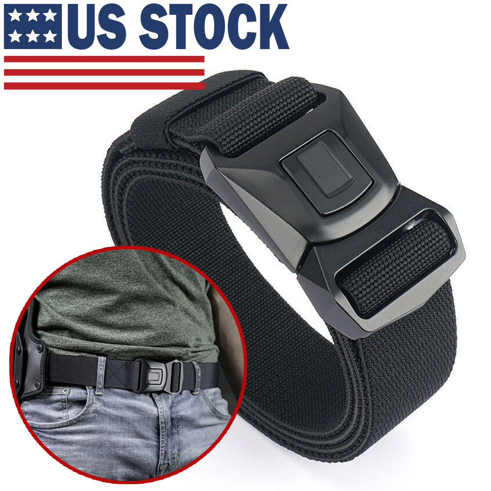 Quick Button Release Buckle Military Belt Strap Tactical Waistband Belts For MEN - Stormyjay