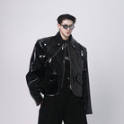 Bright PU Leather Jacket For Men - Stormyjay