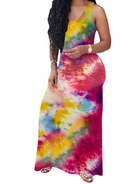 Tie Dye U-neck Tank Dress  HW5YKEQ3U5 - Stormyjay