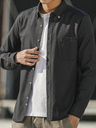 Men's Oxford Long Sleeve Casual Shirt - Stormyjay
