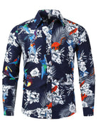 Men's Hawaiian Shirt Short Sleeves Printed Button Down Summer Beach Dress Shirts - Stormyjay