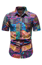 Men's Summer Fashion Printed Short Sleeve Shirts - Stormyjay