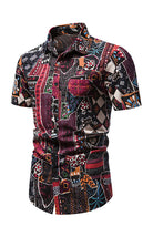 Men's Summer Fashion Printed Short Sleeve Shirts - Stormyjay