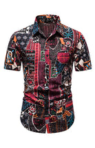 Men's Summer Fashion Printed Short Sleeve Shirts - Stormyjay