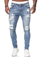 Men's Fashion Ripped Slim Skinny Jeans - Stormyjay