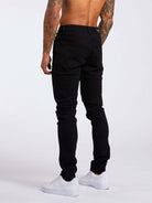 Men's solid slim fit basic skinny jeans - Stormyjay