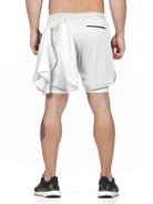 Tide brand new summer sports casual shorts men's fake two-piece five-point pants - Stormyjay