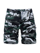 Men's Camouflage Print Cargo Shorts - Stormyjay