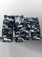 Men's Camouflage Print Cargo Shorts - Stormyjay