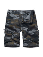 Men's Camouflage Print Cargo Shorts - Stormyjay