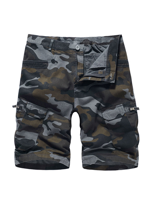 Men's Camouflage Print Cargo Shorts - Stormyjay