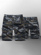 Men's Camouflage Print Cargo Shorts - Stormyjay