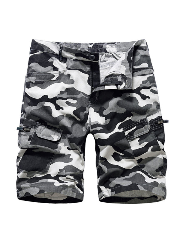 Men's Camouflage Print Cargo Shorts - Stormyjay