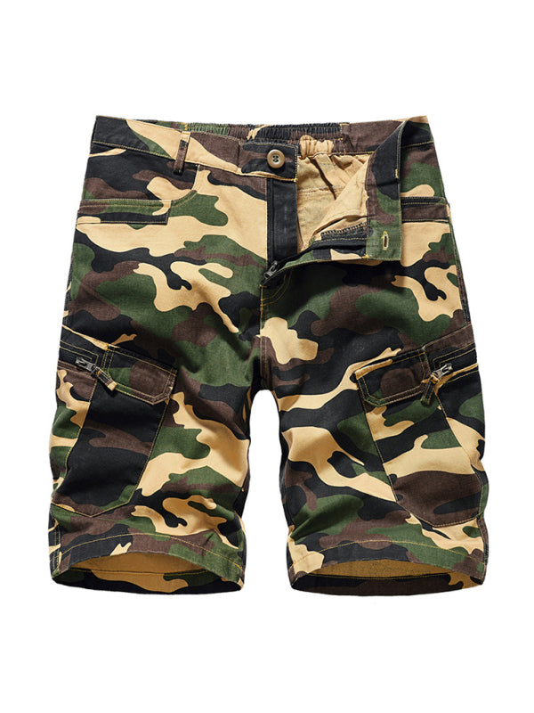 Men's Camouflage Print Cargo Shorts - Stormyjay