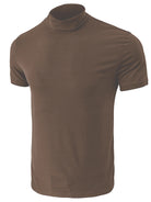 Men's turtleneck all-match bottoming short-sleeved t-shirt - Stormyjay