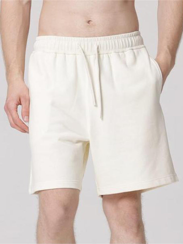 Men's solid color loose casual sports shorts - Stormyjay