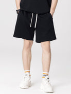 Men's solid color loose casual sports shorts - Stormyjay