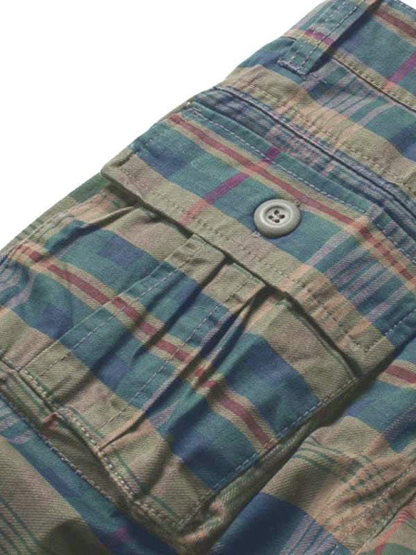 Cargo Shorts Men's Sweatpants Half Pocket Plaid Shorts - Stormyjay