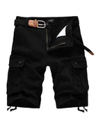 Straight Leg Cropped Pants Men's Loose Casual Pants Outdoor Sports Cargo Shorts (Without Belt) - Stormyjay