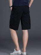 New Thin Workwear Shorts Solid Color Loose Multi-Pocket Straight Casual Pants - Stormyjay