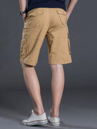 New Thin Workwear Shorts Solid Color Loose Multi-Pocket Straight Casual Pants - Stormyjay