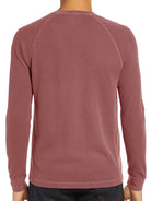 New Men's Round Neck Waffle Henley Shirt - Stormyjay