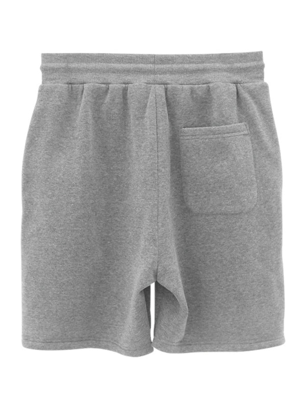 Men's new drawstring loose brushed skin-friendly casual sports shorts - Stormyjay