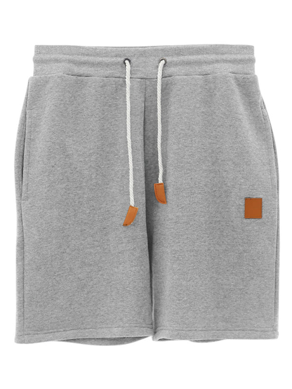 Men's new drawstring loose brushed skin-friendly casual sports shorts - Stormyjay