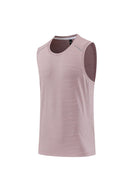 Men's loose round neck breathable and quick-drying running sports vest - Stormyjay