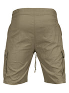 Casual Men's Slim Drawstring Shorts Thin Quarter Pants Cargo Shorts - Stormyjay