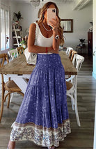 Ladies Casual Fashion Boho Print Skirt - Stormyjay