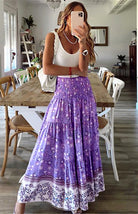 Ladies Casual Fashion Boho Print Skirt - Stormyjay