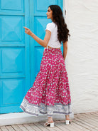 Ladies Casual Fashion Boho Print Skirt - Stormyjay