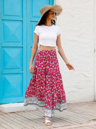 Ladies Casual Fashion Boho Print Skirt - Stormyjay