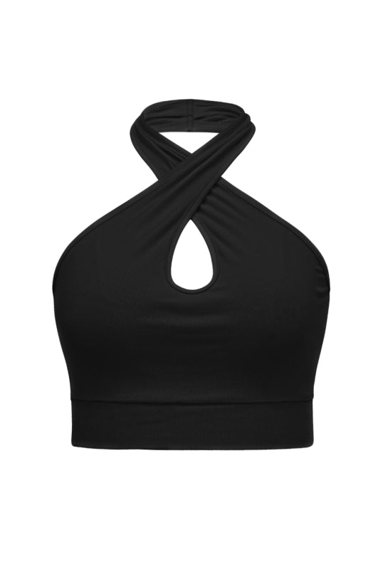 Women's Solid Color Sexy Women's Halter Tank Top - Stormyjay