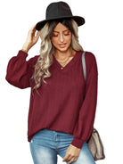 Women's fashion jacquard sweater top - Stormyjay