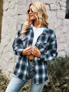 Women's fashion versatile Plaid Shirt Top - Stormyjay