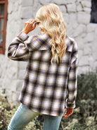 Women's fashion versatile Plaid Shirt Top - Stormyjay