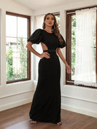 Woman'S' New Hip Sexy Long Skirt Puff Sleeve Party Dress - Stormyjay