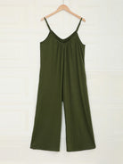 Women's casual suspenders jumpsuit loose simple wide-leg jumpsuit - Stormyjay