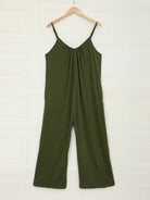 Women's casual suspenders jumpsuit loose simple wide-leg jumpsuit - Stormyjay