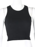 Women's Solid Color Basic Base Layer Stretch Tank Top - Stormyjay