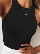 Women's Solid Color Basic Base Layer Stretch Tank Top - Stormyjay